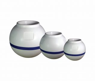 Mooring Buoys with Blue Reflective Tape