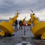 Wind Farm Exclusion Zone Marked by Sealite Aids to Navigation