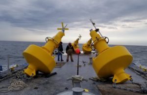 Wind Farm Exclusion Zone Marked by Sealite Aids to Navigation